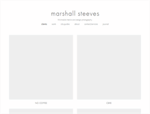 Tablet Screenshot of marshallsteeves.com